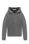 Acne Studios Hoodie With Logo Patch In Grey