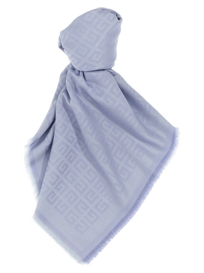 Givenchy 4g Scarf In Light Blue