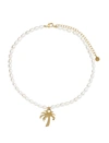PALM ANGELS PALM ANGELS PEARL PALM NECKLACE