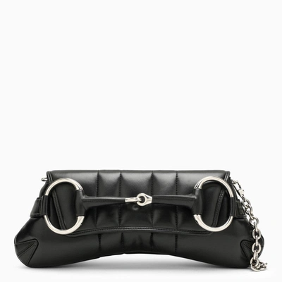 Gucci Horsebit Chain Medium Black Bag Women