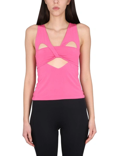 Ambush Cut-out Sleeveless Tank Top In Fuchsia