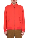 Baracuta Long-sleeve Zipped Bomber Jacket In Red