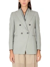 Brunello Cucinelli Fluid Twill Jacket In Green