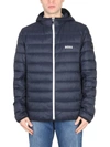 Hugo Boss Calanos Lightweight Puffer Jacket In Blue