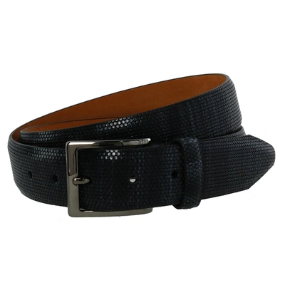 Crookhorndavis The Ascot 35mm Italian Calfskin Leather Belt In Black