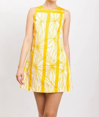 Flora Bea Ellis Dress In Sunshine Yellow In Multi