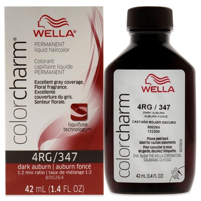 Wella Color Charm Permanent Liquid Haircolor - 347 4rg Dark Auburn By  For Unisex - 1.4 oz Hair Color In Multi