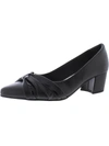 EASY STREET MILLIE WOMENS FAUX LEATHER SLIP-ON PUMPS