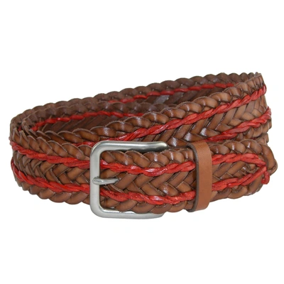 Crookhorndavis Torino Twin Lace Braided Belt In Multi