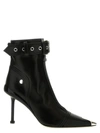 Alexander Mcqueen Alexander Mc Queen Black Slash Biker Boot In Black