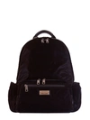 DOLCE & GABBANA DOLCE & GABBANA BACKPACK WITH LOGO PLAQUE