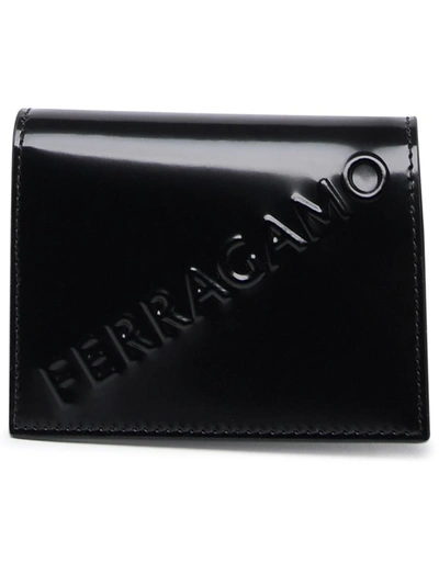 Ferragamo Black Leather Wallet