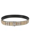 BURBERRY BURBERRY TB BUCKLED CHECK BELT