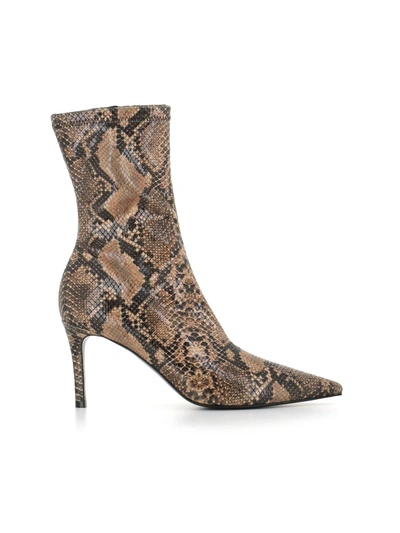 Stella Mccartney Stella Iconic Python Print Heeled Ankle Boots