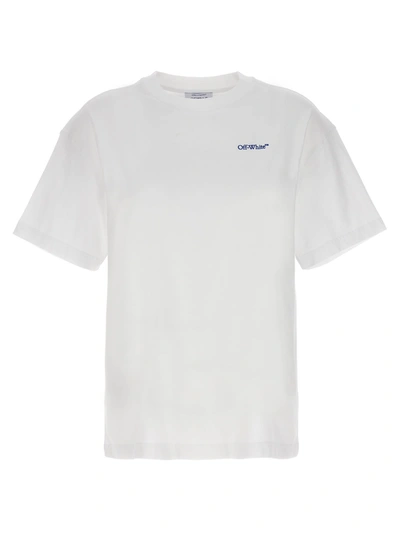Off-white T-shirt Embr Diag Tab In White