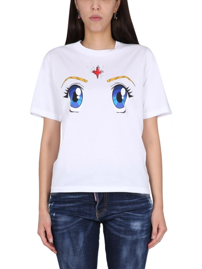 Dsquared2 Sailor Moon T-shirt In Beige