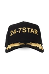 Dsquared2 24-7 Star Cotton Baseball Cap In Black