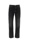 Off-white Off White Man Black Denim Jeans In Vintage Grey