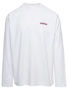 Jacquemus White Le Chouchou 'le T-shirt Pavane Manches Longues' Long Sleeve T-shirt In Bianco
