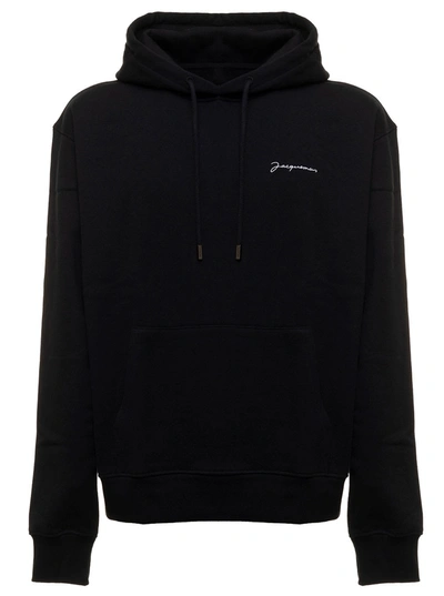 Jacquemus Le Sweatshirt Brode In Nero