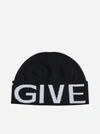 GIVENCHY GIVENCHY LOGO WOOL BEANIE