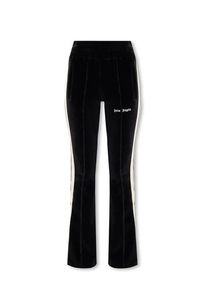 Palm Angels Track Logo Trousers In Black