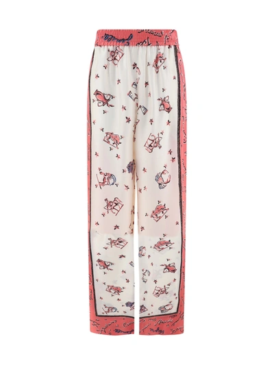 Fendi Allover Astrology Printed Pyjama Trousers In Cream