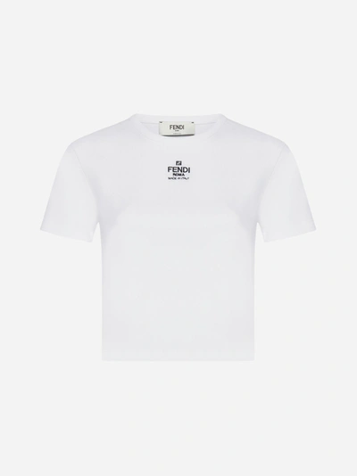 Fendi Logo Cotton T-shirt In Default Title