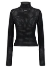 Off-white Openwork Logo Sweater Sweater, Cardigans Black