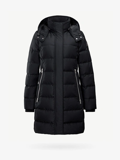 Moose Knuckles Berland Padded Parka Coat In Black