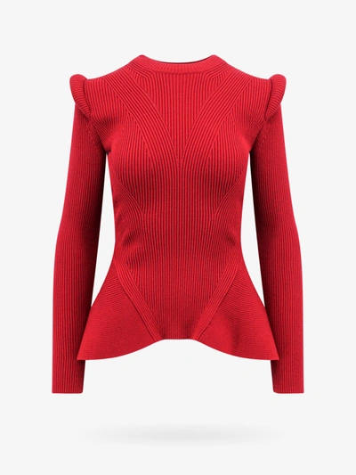 Alexander Mcqueen Jumper In Red