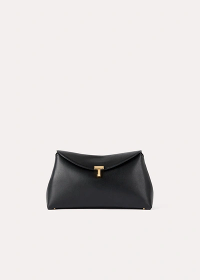 Totême T-lock Clutch Black