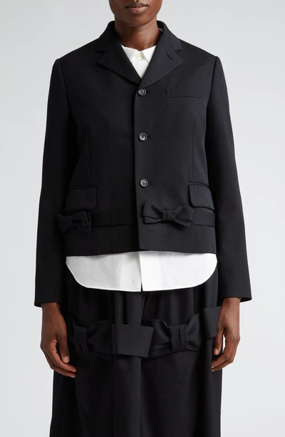 Comme Des Garcons Girl Single-breasted Wool Jacket In Black