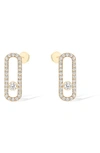 MESSIKA MESSIKA UNO DIAMOND PAVÉ STUD EARRINGS