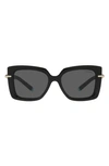 Tiffany & Co Tf 4199 8001s4 53mm Womens Butterfly Sunglasses In Black