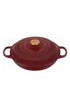 LE CREUSET SIGNATURE 3.5-QUART ENAMELED CAST IRON BRAISER