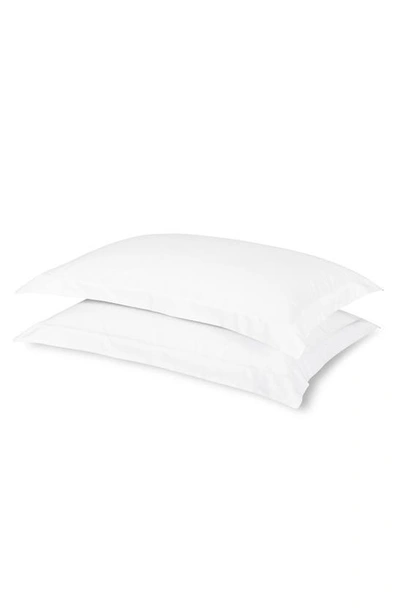 Frette Set Of 2 Checkered Cotton Sateen Pillow Shams In White