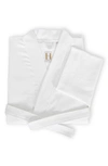 Frette Pique Kimono Bathrobe In White