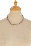 Eye Candy La Gia Eye & Heart Necklace In Gold
