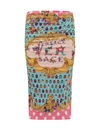 Versace X Dua Lipa Butterflies-print Pencil Skirt In Rosa-azzurro-avorio