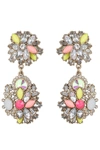Eye Candy La Art Gala Ivy Pink Earrings In Gold