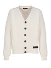 DSQUARED2 DSQUARED2 CARDIGAN WITH LEATHER PATCH