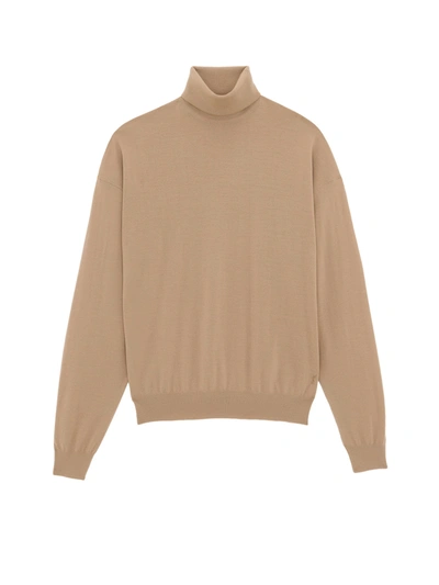 Saint Laurent Sweater In Brown