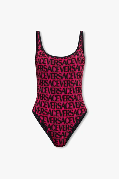 Versace Zebra Miranda Reversible One-piece Swimsuit In New