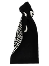 Givenchy Logo Printed Scarf In White/black