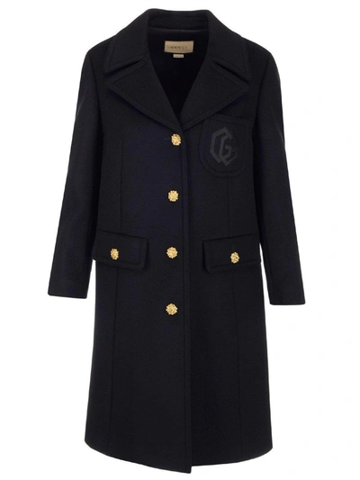 Gucci Double G Embroidery Coat In Default Title