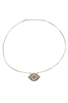 Eye Candy La Women's Luxe 14k Goldplated Sterling Silver & Cubic Zirconia Evil Eye Pendant Necklace In Gold
