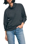 Faherty Surf Turtleneck Waffle Knit Sweater In Ash Heather