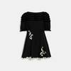 COACH OUTLET BABYDOLL DRESS WITH VELVET BOWS