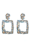 Eye Candy La Sara Multi Color Drop Earring In Gold